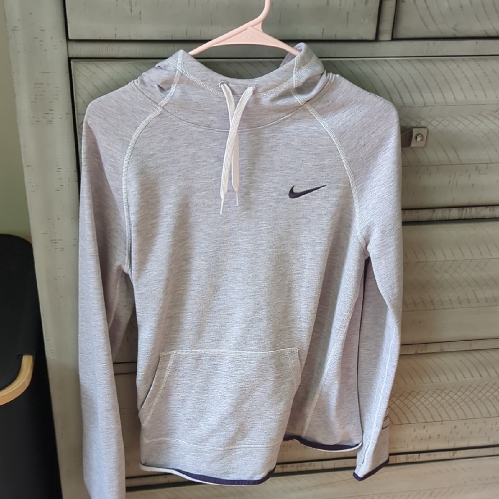 Nike Men's Light Gray Hoodie